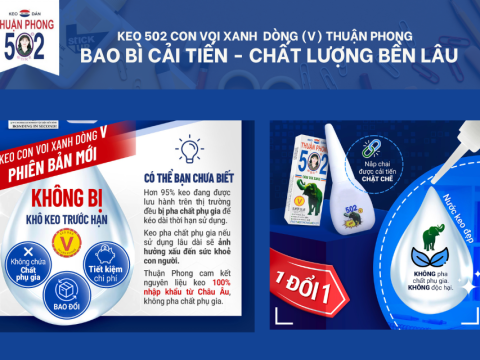 Keo con voi (V) Thuận Phong bao bì cải tiến mới!